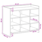 Szafka na buty dąb Sonoma 85 x 39,5 x 70 cm Drewno inżynieryjne