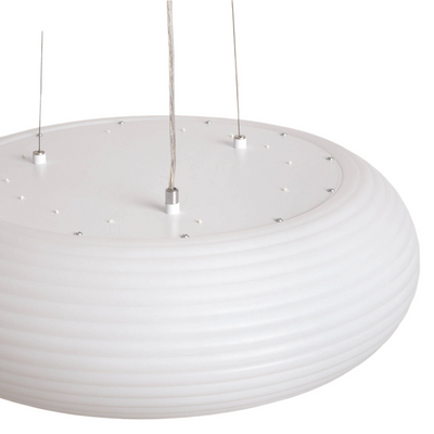 Lampa Wisząca Okrągła 48W ?50cm Nowoczesna Biała Abruzzo Bellissima