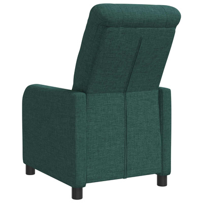 Fotel recliner Ciemnozielony tkanina