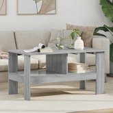 Stolik kawowy Szary Sonoma 90 x 50 x 45 cm Drewno inżynieryjne
