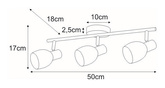 Lampa sufitowa K-8001/3 z serii EMBO KAJA
