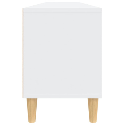 vidaXL Szafka pod TV, biała, 150x30x44,5 cm, materiał drewnopochodny wariant 9