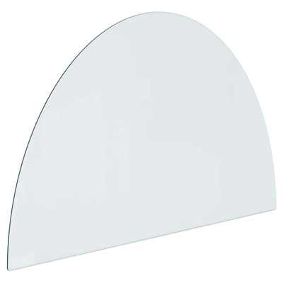 Szklana płyta kominkowa przezroczysty 800 x 500 mm Szkło