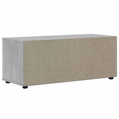 Szafka RTV "VISNES" Betonowa Szara 100x40x38 cm Drewno klejone