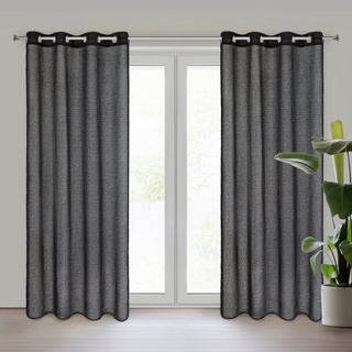 Zasłona Agis czarna 140x250