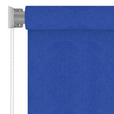 vidaXL Roleta zewnętrzna, 100x140 cm, niebieska, HDPE