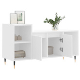 Szafka pod TV, biała, 100x35x55 cm, materiał drewnopochodny vidaXL