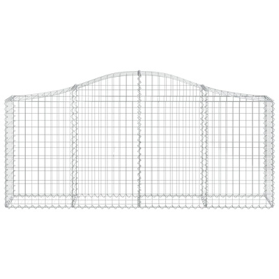 Kosze gabionowe, 20 szt, 200x30x80/100 cm, galwanizowane żelazo