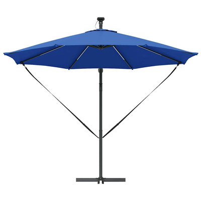 Parasol plażowy 294 x 294 x 248 cm Poliester i aluminium