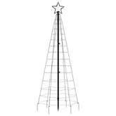 vidaXL Choinka z lampek, z kołkami, 220 kolorowych LED, 180 cm
