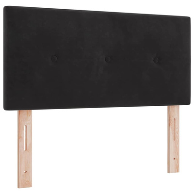 Zagłówek Czarny 100 cm Aksamit