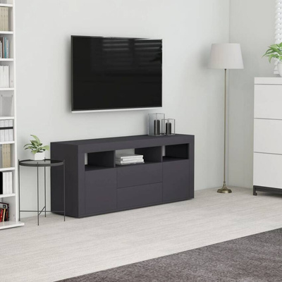 vidaXL Szafka pod TV, szara, 120x30x50 cm, materiał drewnopochodny
