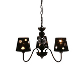 Żyrandol czarny lampa wisząca 3xE14 Batley Ledea 50203105