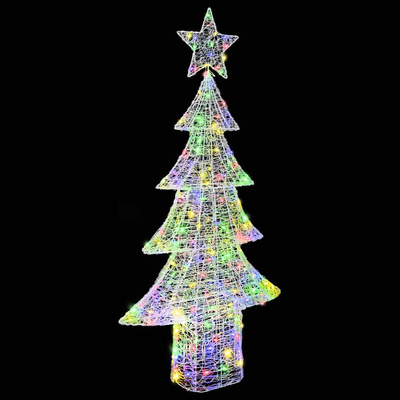 Choinka z 240 diodami LED Wielokolorowe 180 cm Akryl