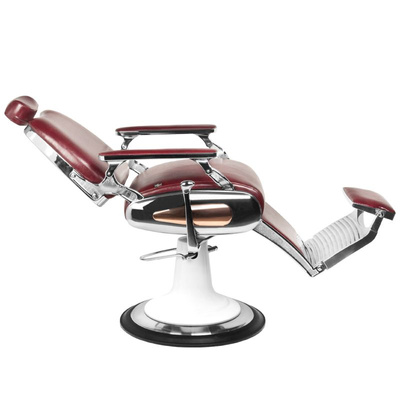 Gabbiano fotel barberski Moto Style bordowy 114959