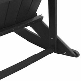 Fotel bujany Adirondack Czarny HDPE