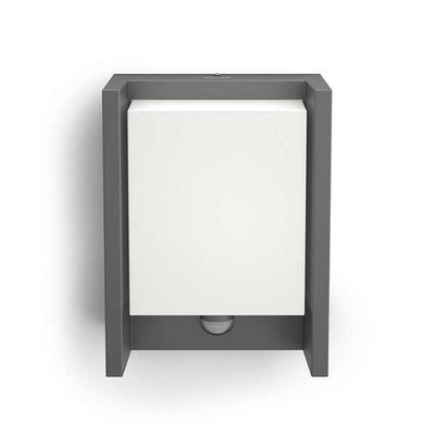 Kinkiet ogrodowy z czujnikiem ruchu Philips myGarden Arbour LED, 4000K antracyt 6W, 1646193P3 Philips