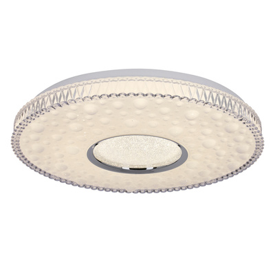 BUBBLES lampa sufitowa plafon 40cm 24W LED 4000K klosz biały+chromowy 14-34267