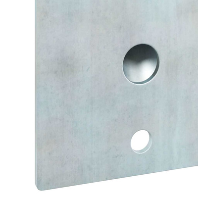 Uchwyt na maszt flagowy Srebrny 10,5 x 7,5 x 2,5 cm Stal