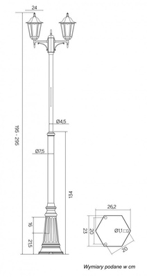 Latarnia ogrodowa OGMWN 2