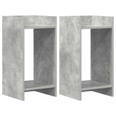 Stojak na rośliny 2 szt. Betonowy Szary 30 x 30 x 60 cm