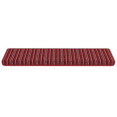Samoprzylepne maty na schody 15 pcs Czerwony 65 x 21 x 4 cm