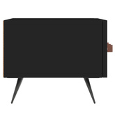 vidaXL Szafka pod TV, czarna, 150x36x30 cm, materiał drewnopochodny