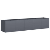 Doniczka Antracyt 200x40x40 cm Stal walcowana na zimno