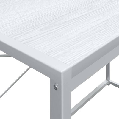 vidaXL Biurko komputerowe, białe 110x60x138 cm materiał drewnopochodny