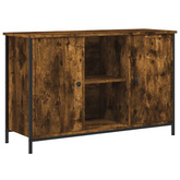 vidaXL Szafka pod TV, przydymiony dąb, 100x35x65 cm