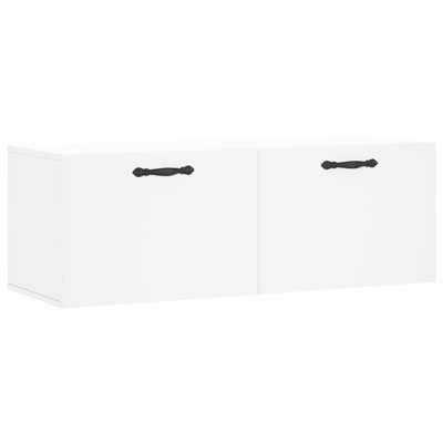 Szafka wisząca, biała, 100x36,5x35 cm, materiał drewnopochodny vidaXL