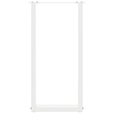 Nogi do stołu konsolowego w kształcie litery U 2 szt. Białe 38x(72-73) cm Stal