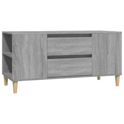 vidaXL Szafka pod TV, szary dąb sonoma, 102x44,5x50 cm