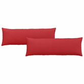 Poduszki na sofę 2 pcs Czerwony 120 x 40 cm tkanina