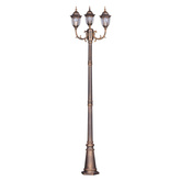 Lampa ogrodowa stojąca K-7007A2/3N CZARNY/ZŁOTY z serii VASCO