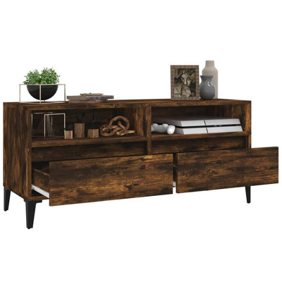 vidaXL Szafka pod TV, przydymiony dąb, 100x34,5x44,5 cm wariant 5