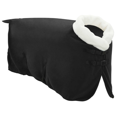 Koc dla Koni Czarny 85 cm Polarowy fleece