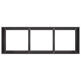 Doniczka Czarna 120x40x40 cm Stal walcowana na zimno
