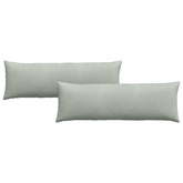 Poduszki na sofę 2 pcs Jasnoszary 120 x 40 cm