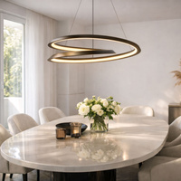 CALLAS lampa wisząca czarny 32W LED 3000, 4500, 6500K osłonka biała