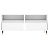 vidaXL Szafka pod TV, biała, 100x34,5x44,5 cm, materiał drewnopochodny