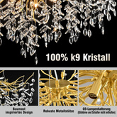 Żyrandol kryształowy K9 Premium – model AD272