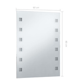 Ścienne lustro łazienkowe z LED, 60 x 80 cm vidaXL