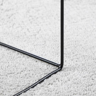 vidaXL Dywan OVIEDO z krótkim włosiem, szary, 240x240 cm