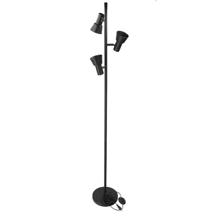 Lampa stojąca PELIXO F Black, 3xGU10, 153cm, czarna, EDO777658 EDO Solutions