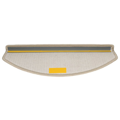 Maty na schody 10 szt. 65x24x4 cm Taupe Półokrągłe Duże