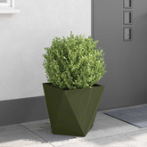 Donica 2 pcs Zielony oliwkowy 40 x 40 x 40 cm Stal