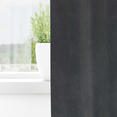 Zasłony zaciemniające 2 pcs Jasnoszary 140 x 245 cm Aksamit