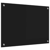 Panel kuchenny Czarny 70 x 50 cm szkło hartowane