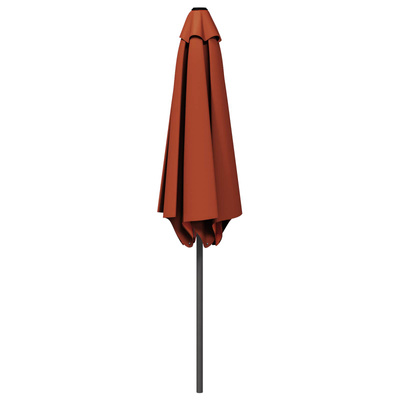 Parasolka ogrodowa 230 x 230 cm Poliester Prostokątny terakota